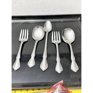 Oneida Chateau Spoons Forks Ice Tea Spoon  Oneidacraft Deluxe Stainless Flatware